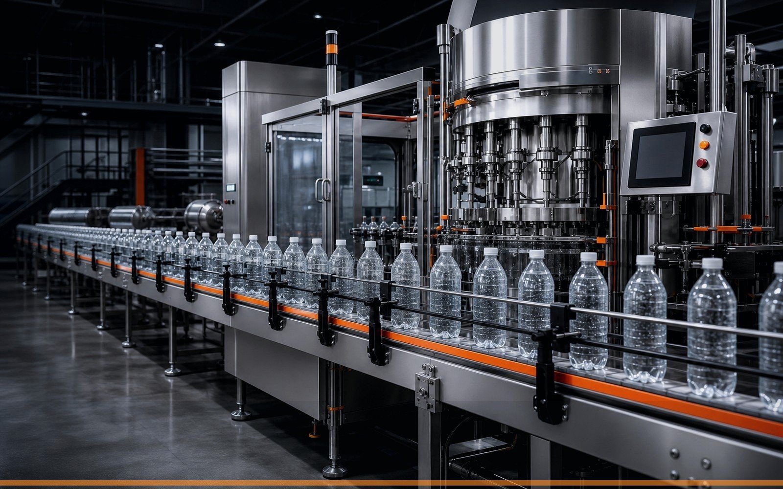 Carbonated drink filling line for isobaric filling planning