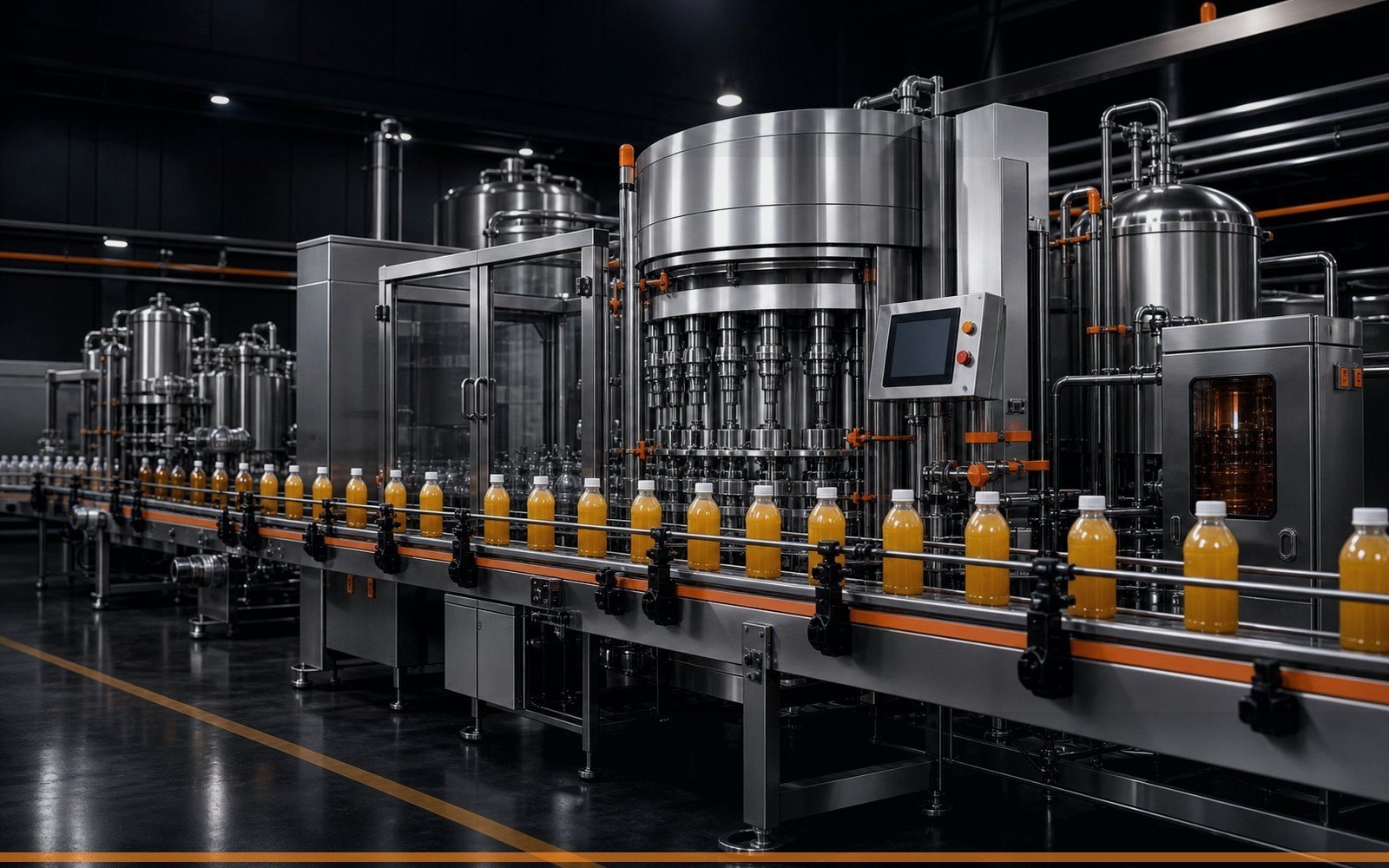 real juice and tea hot fill line equipment